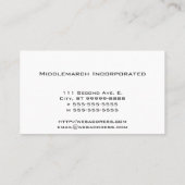 Tinte und Spule Visitenkarte (Rückseite)