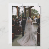 Tinte Whimsical Hand Drawn Cake Hochzeit Empfang Einladung (Rückseite)