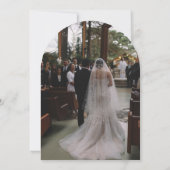 Tinte Whimsical Hand Drawn Cake Hochzeit Empfang Einladung (Rückseite)