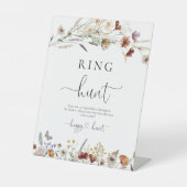 Tinte Wildblume Ring Hunt Sign Sockelschild (Vorderseite)