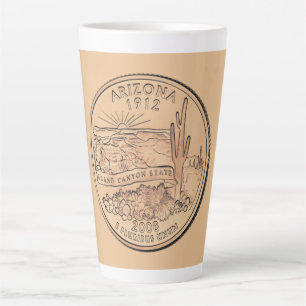 Tinted Arizona Staat Quarter Design Milchtasse