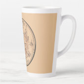 Tinted Arizona Staat Quarter Design Milchtasse (Rechts)