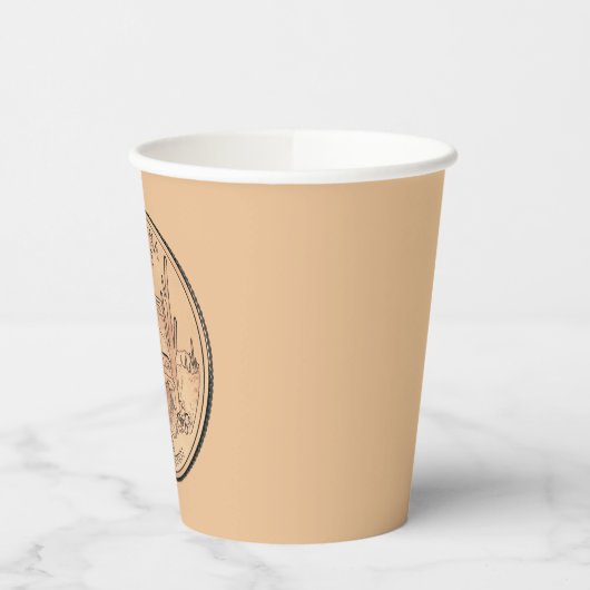 Tinted Arizona Staat Quarter Design Party Pappbecher (Links)