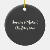 Tinted Georgia Staat Quarter Personalisiert Keramik Ornament (Hinten)