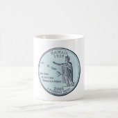 Tinted Hawaii Staat Quarter Design Kaffeetasse (Mittel)