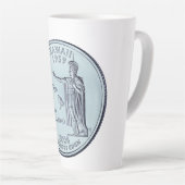 Tinted Hawaii Staat Quarter Design Milchtasse (Rechte Ecke)