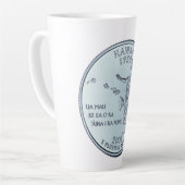 Tinted Hawaii Staat Quarter Design Milchtasse (Linke Ecke)
