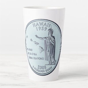 Tinted Hawaii Staat Quarter Design Milchtasse