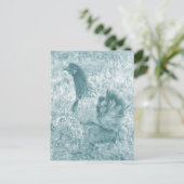 Tinted Hen Postkarte (Stehend Vorderseite)