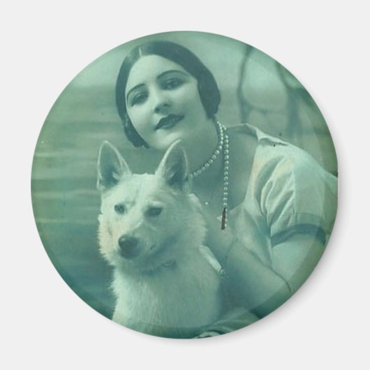 Tinted Lady and Dog Magnet (Vorne)