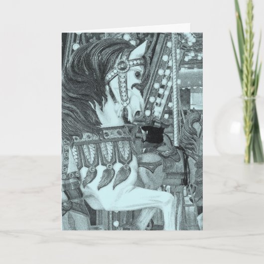 Tinted Merry Horse Karte (Vorderseite)