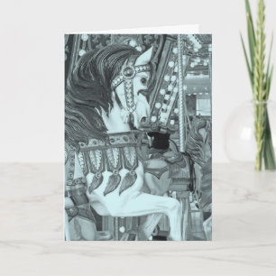 Tinted Merry Horse Karte