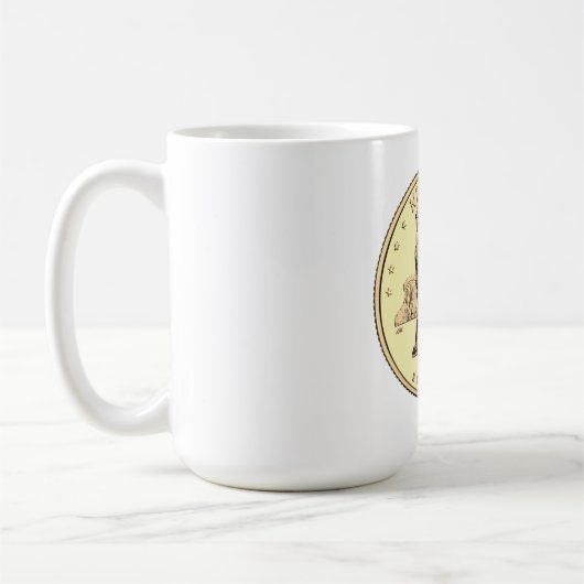 Tinted New York Staat Quarter Design Kaffeetasse (Links)