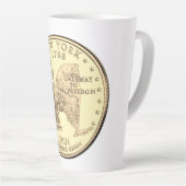 Tinted New York Staat Quarter Design Milchtasse (Rechte Ecke)