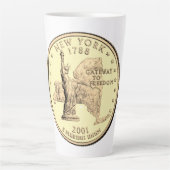 Tinted New York Staat Quarter Design Milchtasse (Vorderseite)