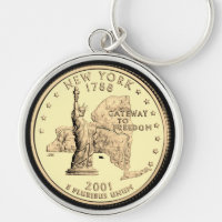 Tinted New York Staat Quarter Design
