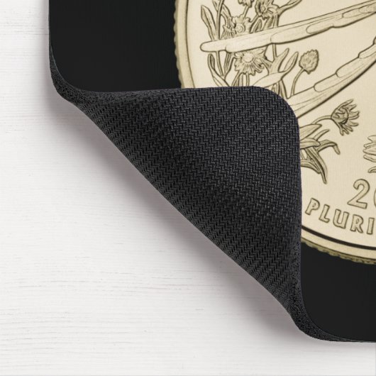 Tinted Oklahoma Staat Quarter Design Mousepad (Ecke)