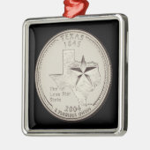 Tinted Texas Staat Quarter Ornament Aus Metall (Links)