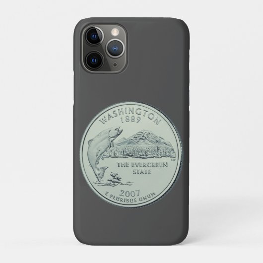 Tinted Washington Staat Quarter Design Case-Mate iPhone Hülle (Rückseite)