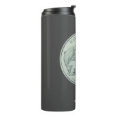 Tinted Washington Staat Quarter Design Monogram Thermosbecher (Nach links gedreht)