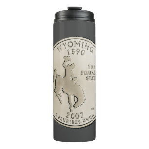 Tinted Wyoming Staat Quarter Design Thermosbecher