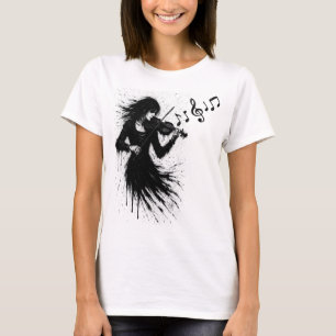 Tintegeborener Geiger im Klangsturm T-Shirt