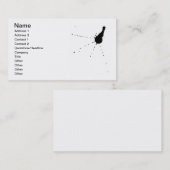 Tinten-Fleck Visitenkarte (Vorne/Hinten)