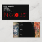 Tinten-Haus Visitenkarte (Vorne/Hinten)