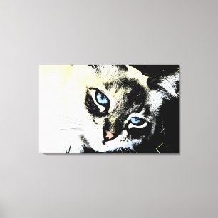 Tinten-Katze eingewickelte Leinwand