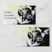 Tinten-Katzen-Visitenkarte-Schablone Visitenkarte (Vorne/Hinten)