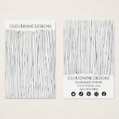 Tinten mit Nekklace-Schmuckkarte (Vorne & Hinten)