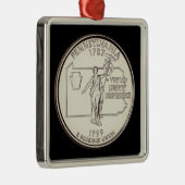 Tinten Pennsylvania Staat Quarter Ornament Aus Metall (Rechts)