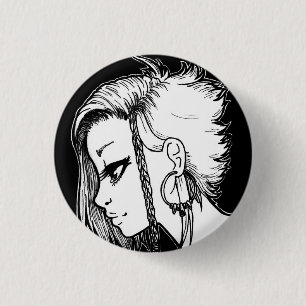 Tinten-Porträts (Panya) Button