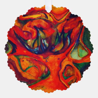 Tintenblume Ornament Karte