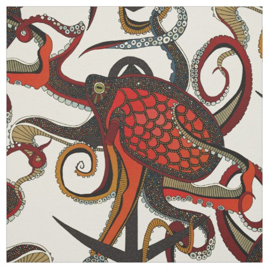 Tintencreme eines Oktopus Stoff (Muster)