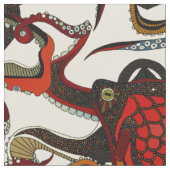 Tintencreme eines Oktopus Stoff (Nahaufnahme)
