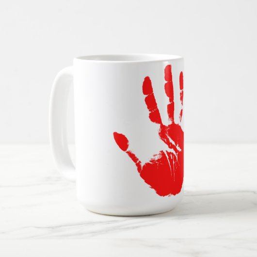 Tintendruck Kaffeetasse (Vorderseite Links)