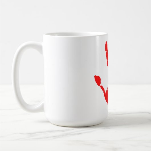 Tintendruck Kaffeetasse (Links)