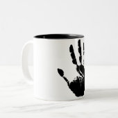 Tintendruck Zweifarbige Tasse (Vorderseite Links)