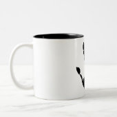 Tintendruck Zweifarbige Tasse (Links)
