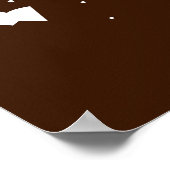 Tintenexplosion: Abstrakte, bunt abgestürzte Welle Poster (Ecke)