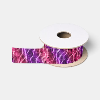 tintenfarbene Wellen - Farbverlauf Rosa : Satinband