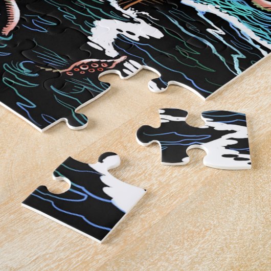 Tintenfisch-Angriffs-Puzzlespiel Puzzle (Seite)