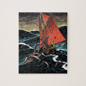 Tintenfisch-Angriffs-Puzzlespiel Puzzle (Vertikal)