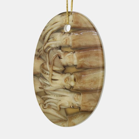 Tintenfisch - Calamari Keramik Ornament (Links)