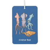 Tintenfisch Cartoon Autolufterfrischer (Vorderseite)