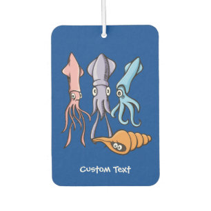 Tintenfisch Cartoon Autolufterfrischer