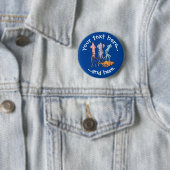 Tintenfisch Cartoon Button (Beispiel)
