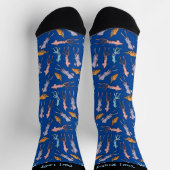 Tintenfisch Cartoon Mustersocken Socken (Oben)