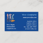 Tintenfisch Cartoon Visitenkarte (Vorderseite)